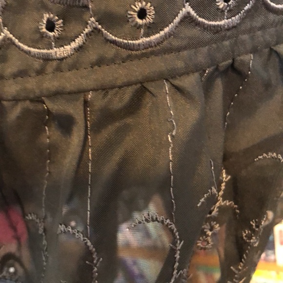 NWT H&M Black Eyelet/ Peasant Skirt Sz 14 - Picture 7 of 9